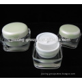 Hot sale Acrylic cosmetic jar with new design ,various shape and color,customized logo, OEM welcome